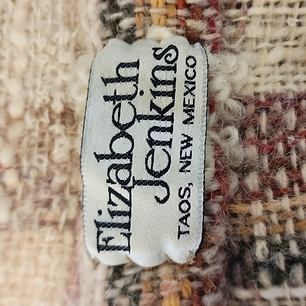 Elizabeth Jenkins Taos Jacket Plaid Wool Blend Artisan Tan Multicolor Size XL - Picture 11 of 16